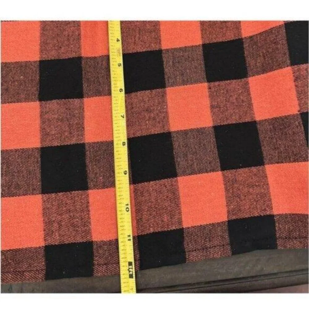 Fall Table Runner Plaid Decorative Halloween Decor Thanksgiving Decoration 108